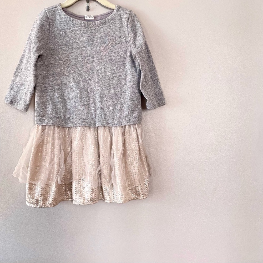 Crew cuts factory unique top gold and gray sz 5